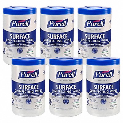 PURELL 934006 Surface Disinfecting Wipes 110 ct PK6