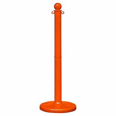 GRAINGER 93712 Stanchion Post Dia 2-1/2 Safety Orange