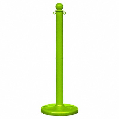 GRAINGER 93714 Stanchion Post Dia 2-1/2 Safety Green
