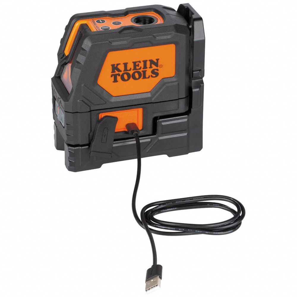 KLEIN TOOLS 93LCLGR Rechargeable GRN Cross-Line Laser Level