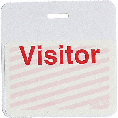 BRADY 95645 Clip/Badge 1 Day Yellow/White PK500