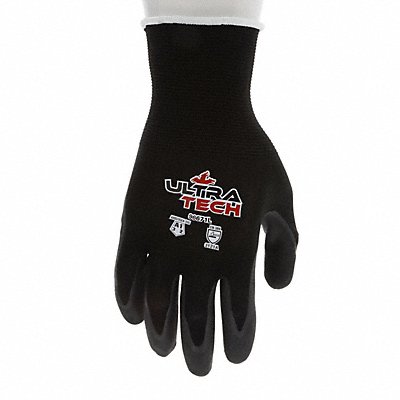 MCR SAFETY 96671L Knit Gloves Nitrile L Finished Knit
