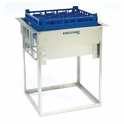 LAKESIDE 977 Rack Dispenser Cart 25 3/16 in L SS