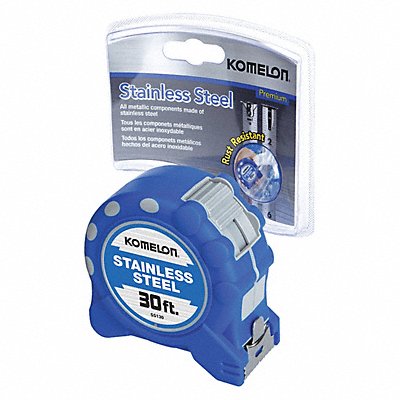 KOMELON SS130 Tape Measure Stainless Steel 1 x30 ft.