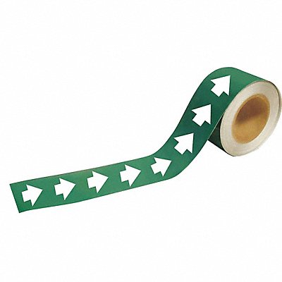 BRADY 20488 Pipe Marker Arrow 1 in H 8 in W