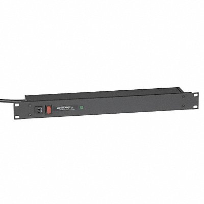 GRAINGER R5BZ Surge Protected PDU 120V 6 Outlet Black