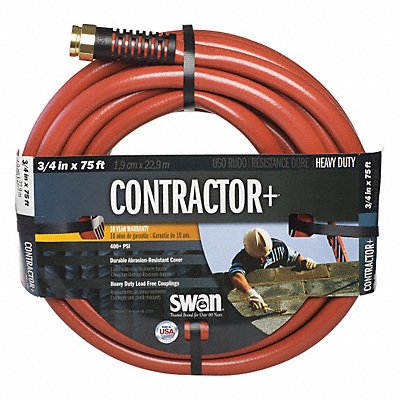 GRAINGER CSNCG34075 Water Hose 3/4 ID 75 ft L