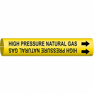 BRADY 4194A Pipe Marker High Pressure Natural Gas