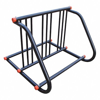 GRAINGER 9AH38 Bike Rack Black Color 6 Cap. 29 W