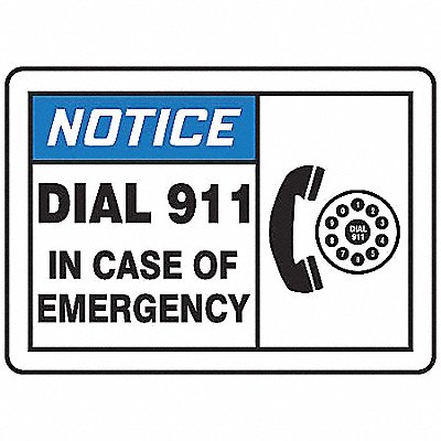 ACCUFORM LFEX800VSP Safety Label 3 1/2 in x 5 in Vinyl PK5