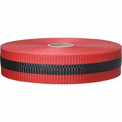 GRAINGER BW2RBK200200 Barricade Tape Black/Red 200 ft L 2 in