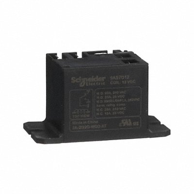 SCHNEIDER 9AS7D12 H8128 Enclosed Power Relay 12VDC SPDT 5Pins