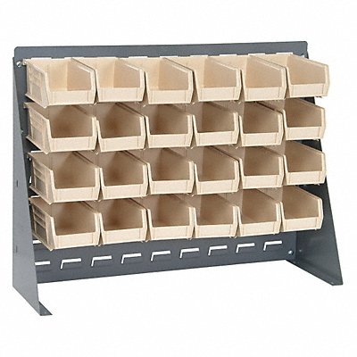 QUANTUM STORAGE SYSTEMS QBR272121024IV Louvrd Bnch Rk 1/4x21x27in Load Capacity 140lb