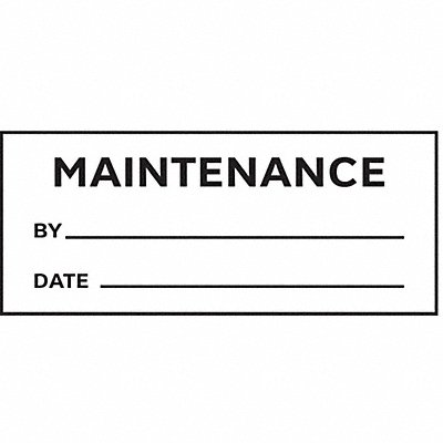STRANCO INC TC310911 Inspection Label ENG Maintenance PK225