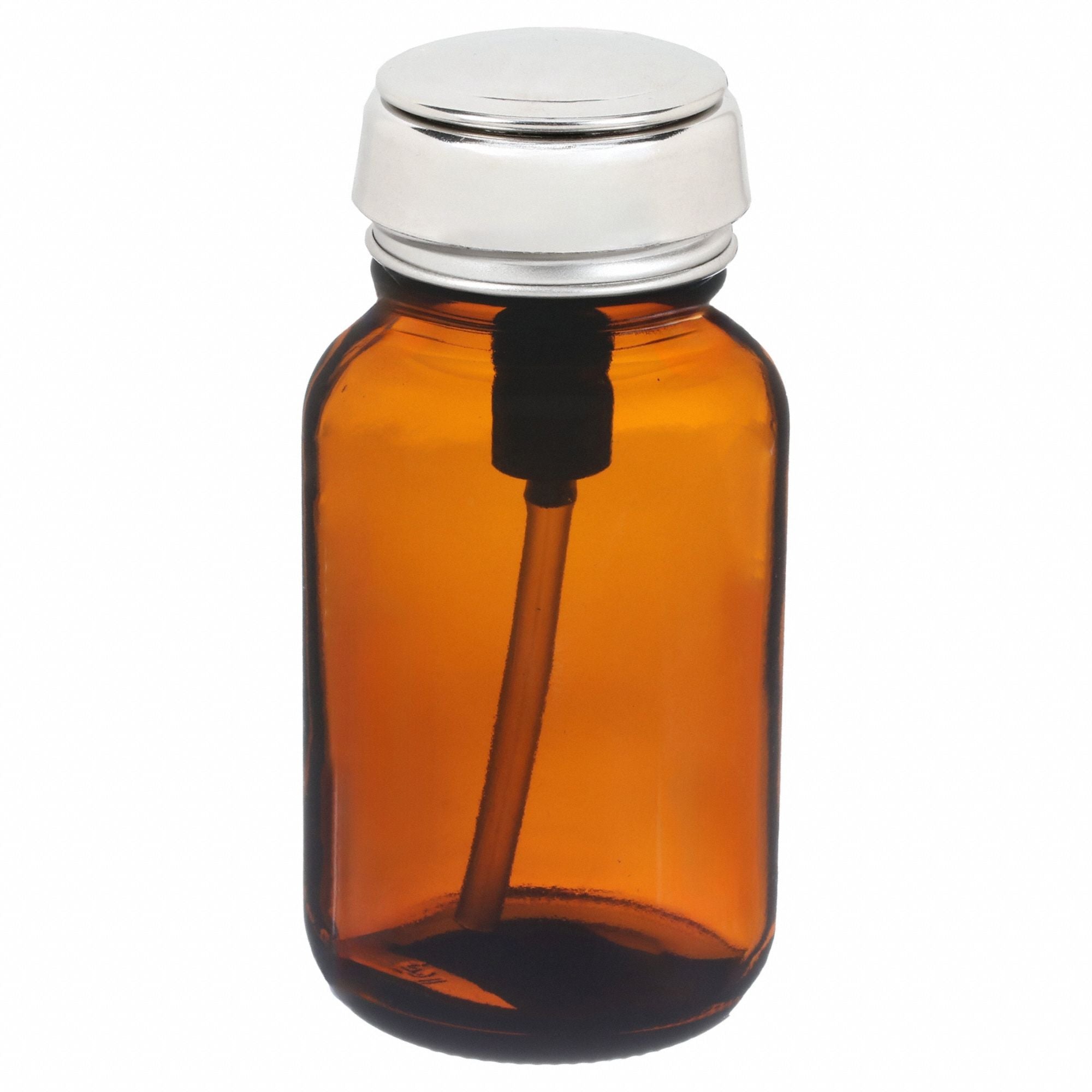 GRAINGER 35315 Bottle 111.1 mm H Amber 53.98 mm Dia