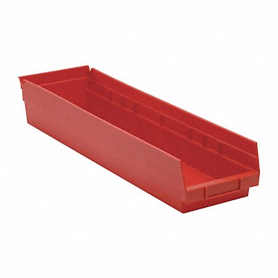 QUANTUM STORAGE SYSTEMS QSB106RD F0622 Shelf Bin Red Polypropylene 4 in