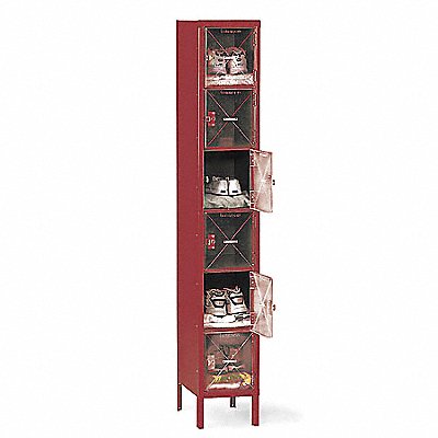 TENNSCO CBL61218121WINE Bx Locker 6x1Locker Wine 78 x12 x18 Assm