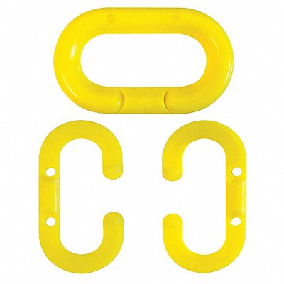 GRAINGER 8070210 Chain Link 3 in Yellow Acetal PK10
