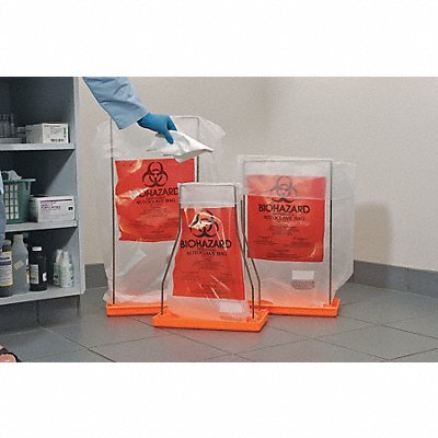 SP SCIENCEWARE F131600009 Autocl Biohazard Bags 3 gal Clear PK100