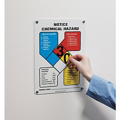 ACCUFORM ZFD837VA NFPA Sign Aluminum 14 in H 10 in W