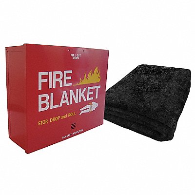 GRAINGER BCCOL Fire Blanket 5.2 ft W 7 ft L Grey