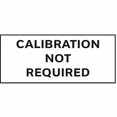 STRANCO INC TC21005 Calibration Label English 5/8in H PK350