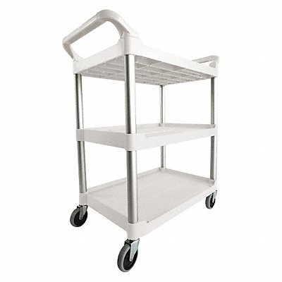 RUBBERMAID COMMERCIAL PRODUCTS FG342488OWHT Utility Cart 200 lb Load Cap. Plastic