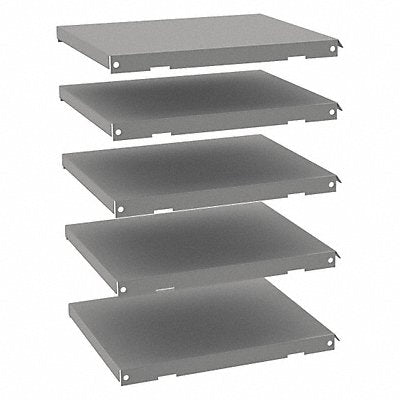 TENNSCO 4005MEDGREY Shelves Letter Size Grey PK5
