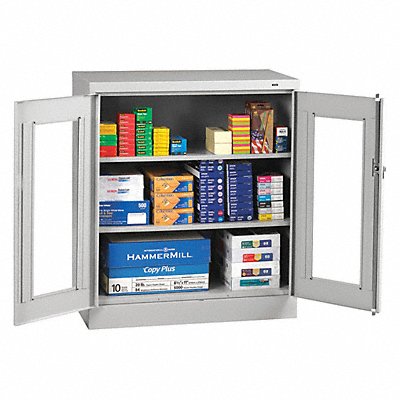 TENNSCO CVD4218LIGHTGREY E4467 Storage Cabinet 42 x36 x18 LtGry 2Shlv