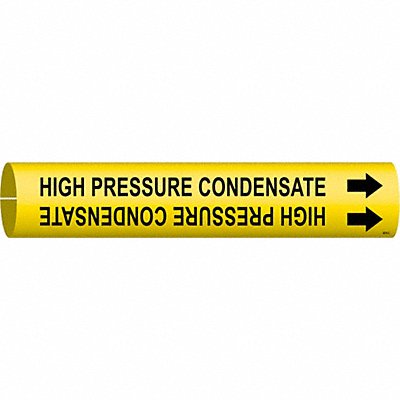 BRADY 4076C Pipe Mrkr High Pressure Condensate 2in H