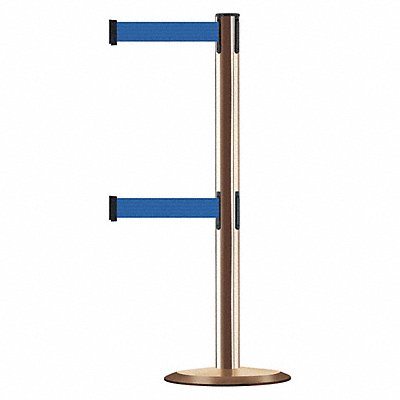 TENSABARRIER 889T2U2P2PSTDNOL5XC Barrier Post with Belt 7-1/2 ft L