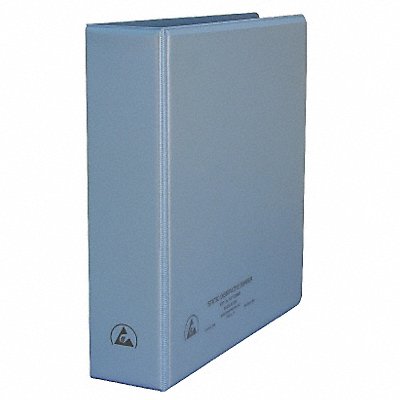 GRAINGER 7420 3-Ring Binder 3 Blue