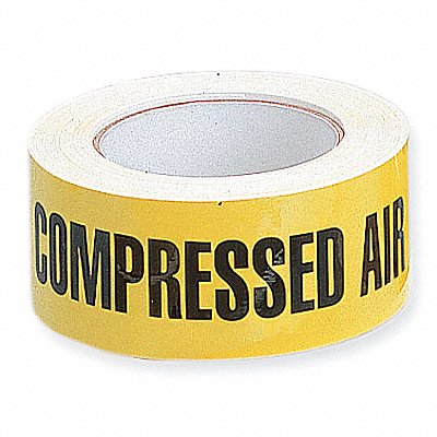 HARRIS INDUSTRIES 2X90FTCOMPRES Pipe Marker Compressed Air 2 in W