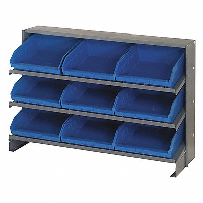 QUANTUM STORAGE SYSTEMS QPRHA109BL E1543 Bench Pick Rack 12x21x36in Blue
