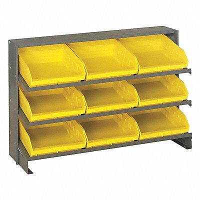 QUANTUM STORAGE SYSTEMS QPRHA109YL E1543 Bench Pick Rack 12x21x36in Yellow