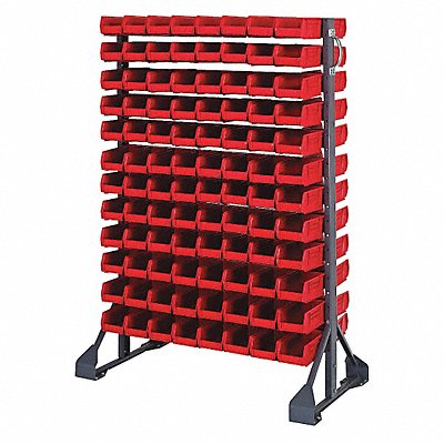 QUANTUM STORAGE SYSTEMS QRU12D220192RD E1535 BinRailFlrRck 20inx54inx36in Load Capacity 133lb