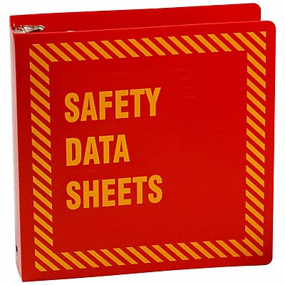 BRADY BR754R Binder English Polyethylene 3-3/16 in D