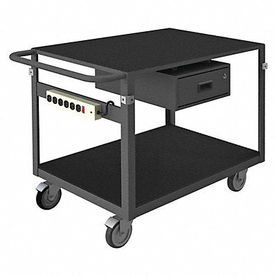 GRAINGER IC2436311DRPS4SW5PO95 Instrument Cart 1 000 lb Steel
