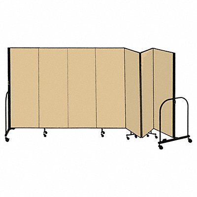SCREENFLEX CFSL507DO F1889 Partition 13 Ft 1 In W x 5 Ft H Walnut