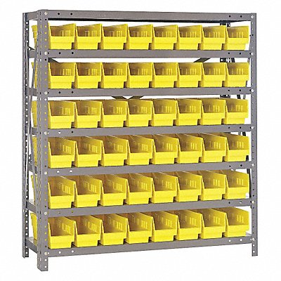 QUANTUM STORAGE SYSTEMS 1239101YL E1511 Bin Shelving 12inx39inx36in Yellow