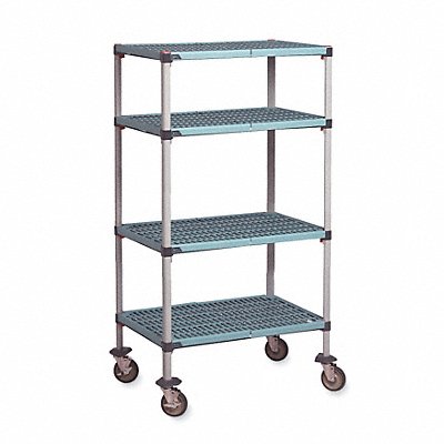 METRO Q336EG3 Utility Cart 20inx67inx38in Unt Cap 900 lb
