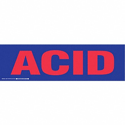 BRADY 60261 Label 7 in x 24 in Polyester