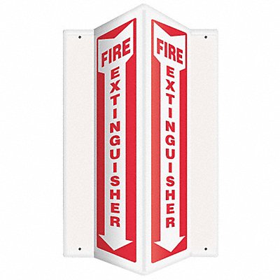 ACCUFORM PSP315 Fire Extinguisher Sign 18X3-1/2 PS