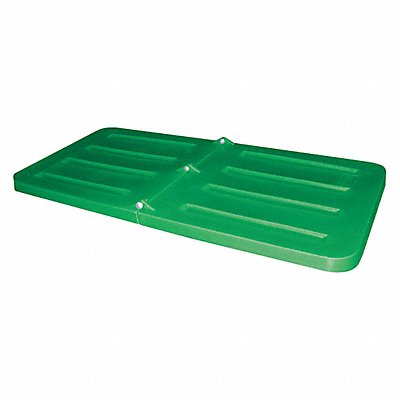 GRAINGER 58CULIDGREEN Truck Lid Green Fits 16-9/10 cu ft.