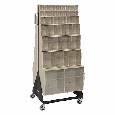 QUANTUM STORAGE SYSTEMS QFS24876QFS400IV Bin Storage Rack Powder Coated 52 in