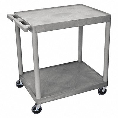 GRAINGER HE38G Utility Cart 250 lb Cap. PE 2 Shelves