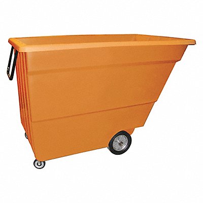 GRAINGER 17UTORANGE Tilt Truck Light-Duty 1-3/4 cu yd Orange