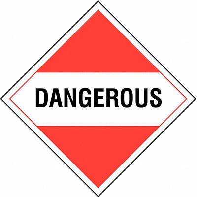 STRANCO INC DOTP0036V10 DOT Container Placard 10-3/4 W PK10