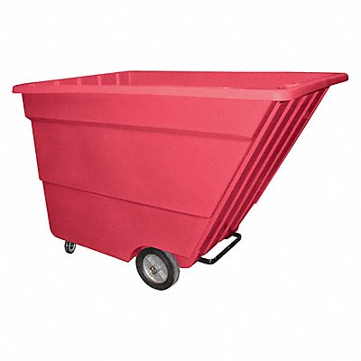 GRAINGER 22UTRED Tilt Truck Light-Duty 2-1/4 cu yd. Red