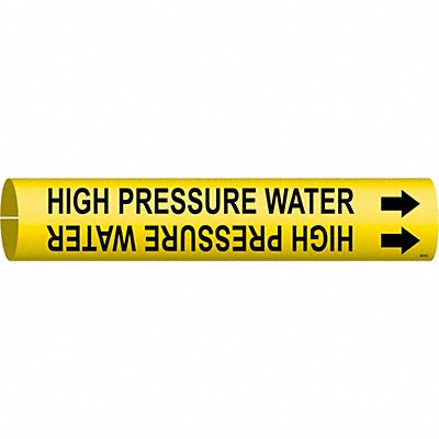 BRADY 4078D Pipe Marker High Pressure Water